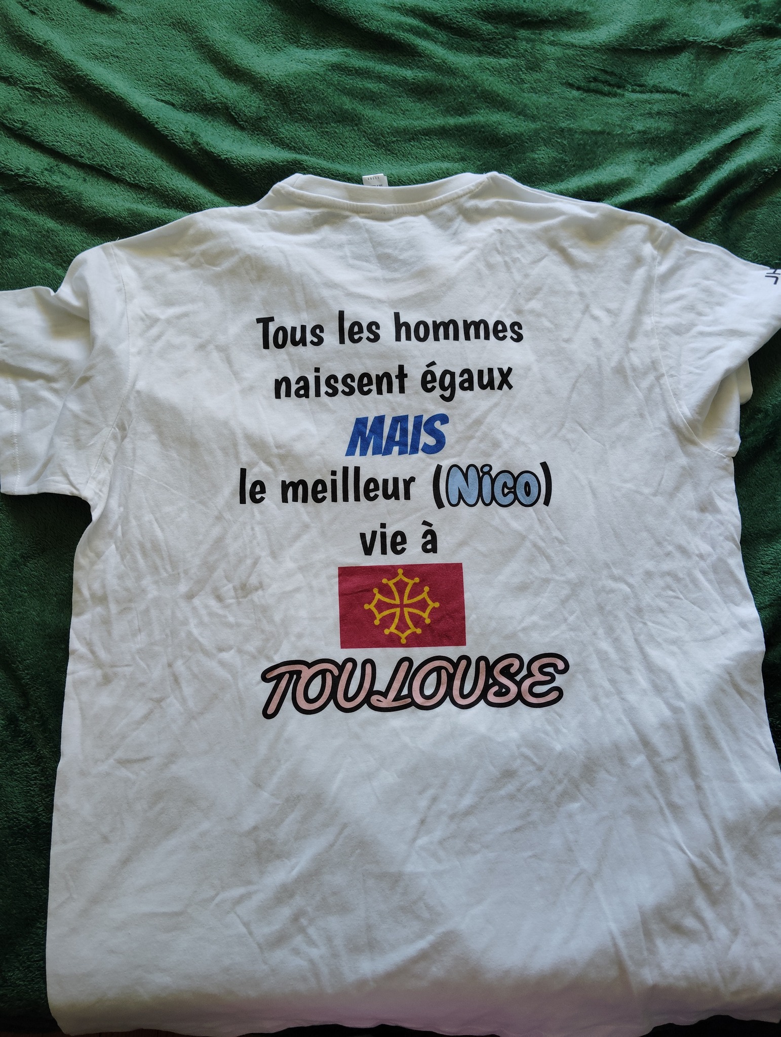 T-Shirt tous égaux sauf le toulousain